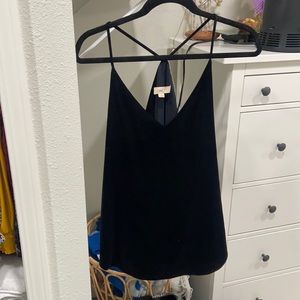 LOFT Velvet V-neck Top